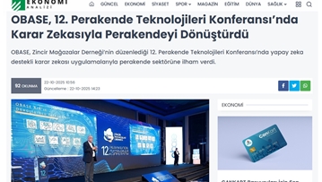 OBASE, 12. Perakende Teknolojileri Konferansı’nda Karar Zekasıyla Perakendeyi Dönüştürdü