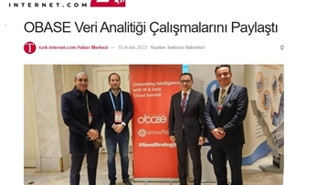 OBASE Veri Analitiği Çalışmalarını Paylaştı